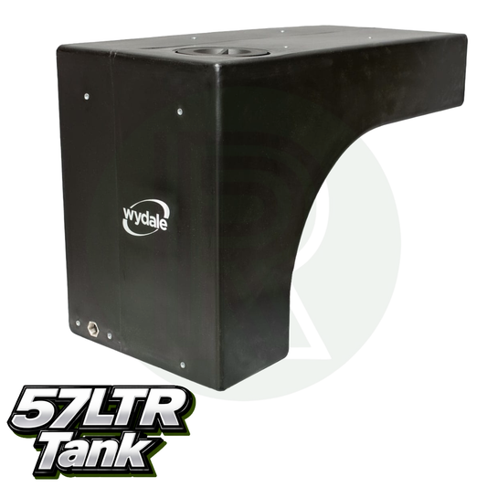Wydale 57 litre black wheel arch water tank for campervan and motorhome fresh water systems