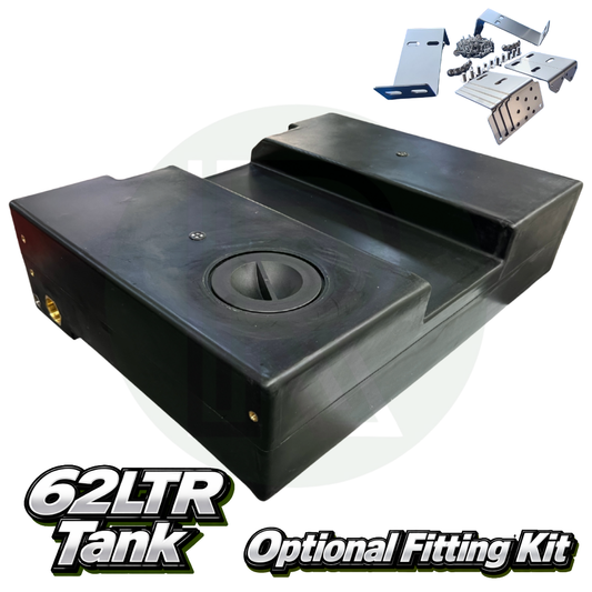 Wydale 62 litre Ducato Boxer Relay L3 L4 underslung water tank with optional vehicle specific fitting kit