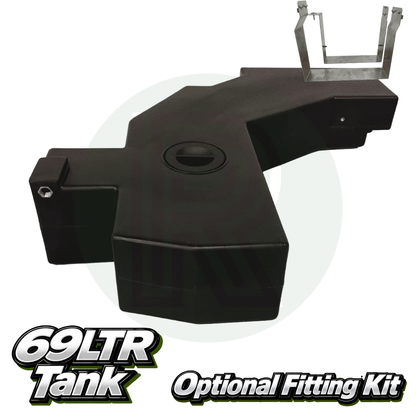 Wydale 69 litre VW Transporter T5 T6 T6.1 underslung water tank with optional vehicle specific fitting kit
