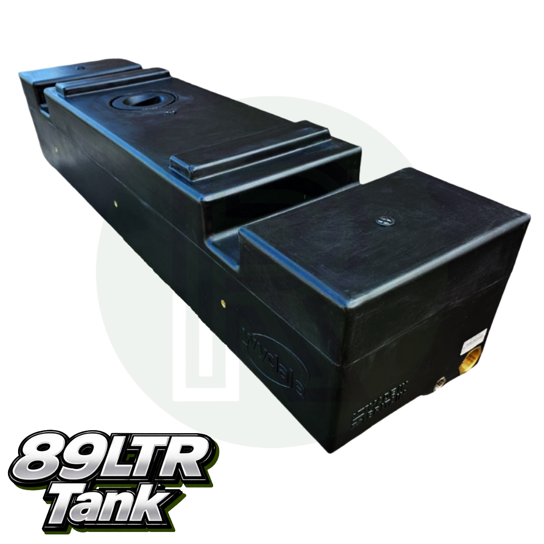 Wydale 89 litre underslung water tank for RWD Mercedes Sprinter 2006 onwards and VW Crafter 2007 to 2016