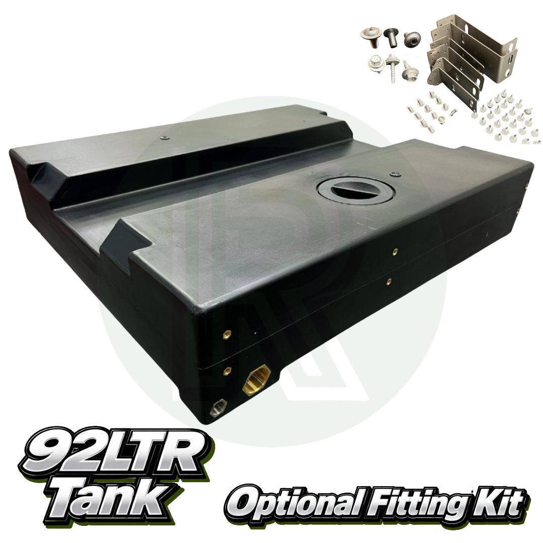 Wydale 92 litre Ducato Boxer Relay underslung water tank with optional vehicle specific mounting fitting kit