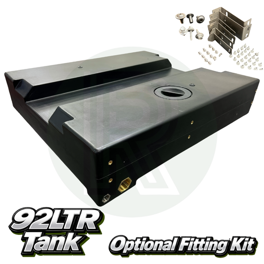Wydale 92 litre Ducato Boxer Relay underslung water tank with optional vehicle specific mounting fitting kit